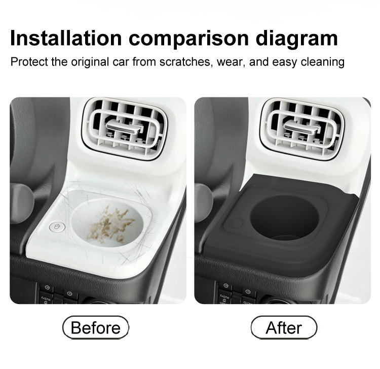 Suitable for 22-25 Models of Daihatsu Canbus Dashboard Storage Mat, Water Cup Holder, Silicone Protective Anti-Slip Mat, Interior Accessories