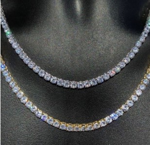 sieraden Mode ketting Diamant vierkante klauw ketting strass ketting hip hop strass ketting_voghion.com