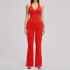 3109 vest + 3109 bell bottoms - bright red