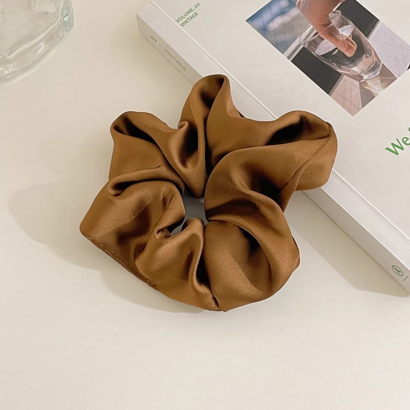 Retro estilo francés cerdo colon anillo de cabello adornamiento de cabello femenino de alta calidad cabello de flores temperamento atado bola correa de cabello super grande