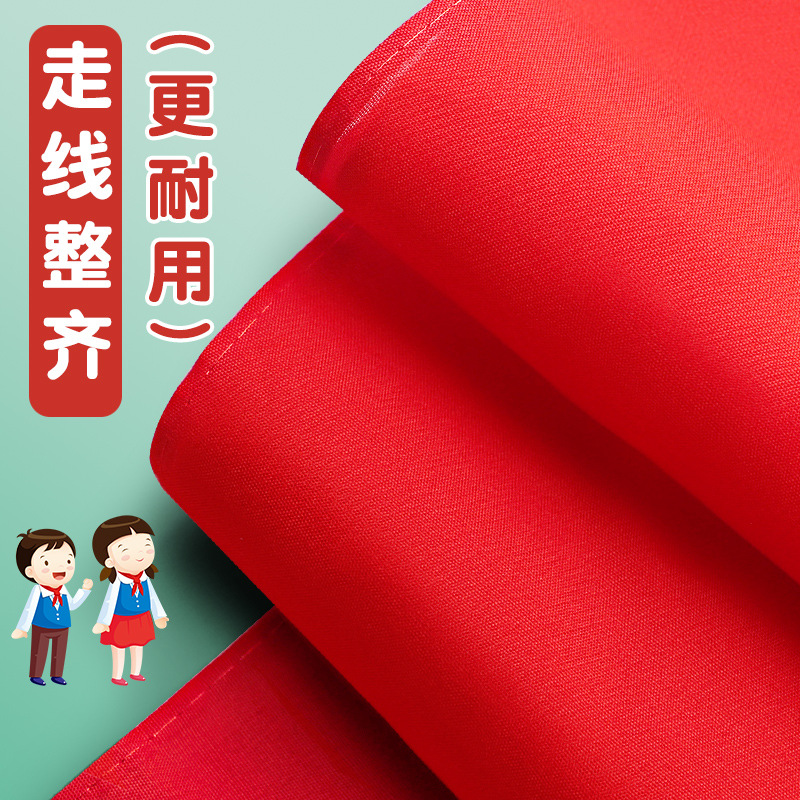 Estudiantes grandes pañuelos rojos niños adultos de algodón universal pionero estándar 1.2m pañuelos rojos al por mayor