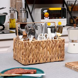 (Cross-border trading), table tableware, straw storage system, woven kitchenware for home use, storage box