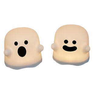 Креативный BOO призрак ночник USB зарядка хлопок время глупо простая атмосфера подарок прикроватный спальный светильник