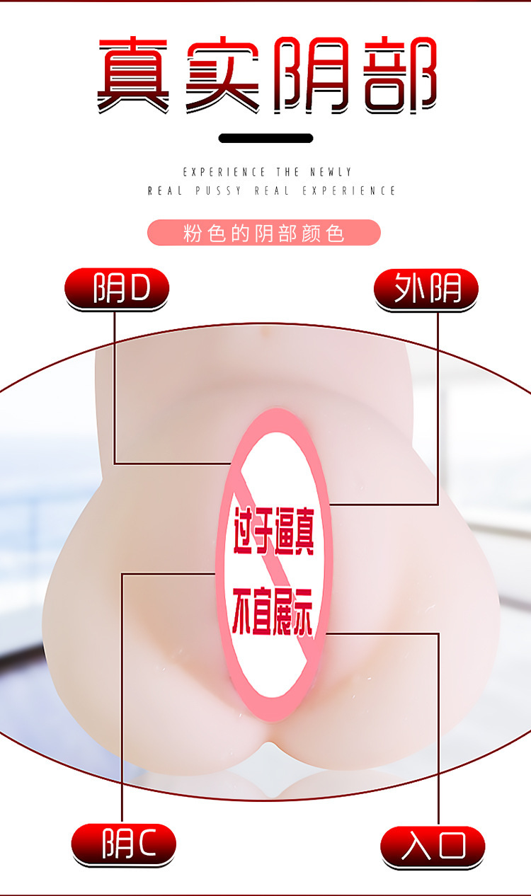 Jiuai Manual Male Masturbator Cup with Realistic TPE Inverted Mold Design — detail image 8