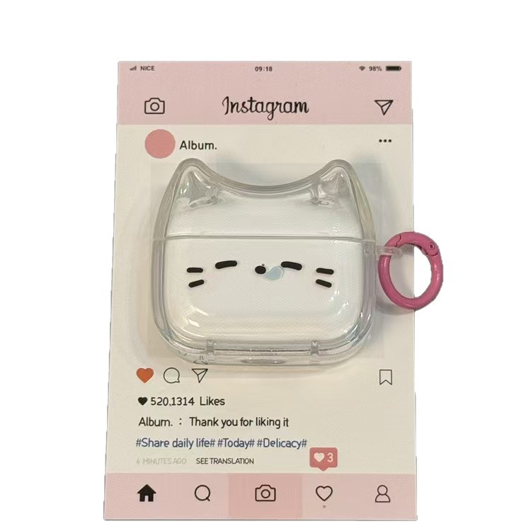 Nueva funda protectora para auriculares lindo i12 de dibujos animados de moda creativa TPU estuche suave resistente a caídas Estuche de transporte personalizado