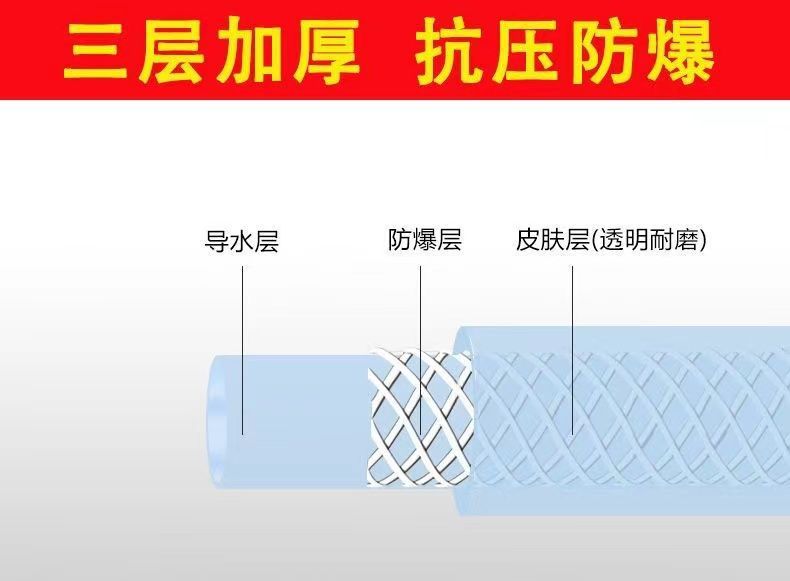 Anti-freezing plastic hose for water pipes, agricultural and household use, snake skin PVC for watering flowers, water pipes for car washing. [Manufacturer] Free shipping Item Picture