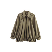 跨境外贸批发女装2025夏季新款休闲百搭时尚纯色宽松篷篷夹克外套