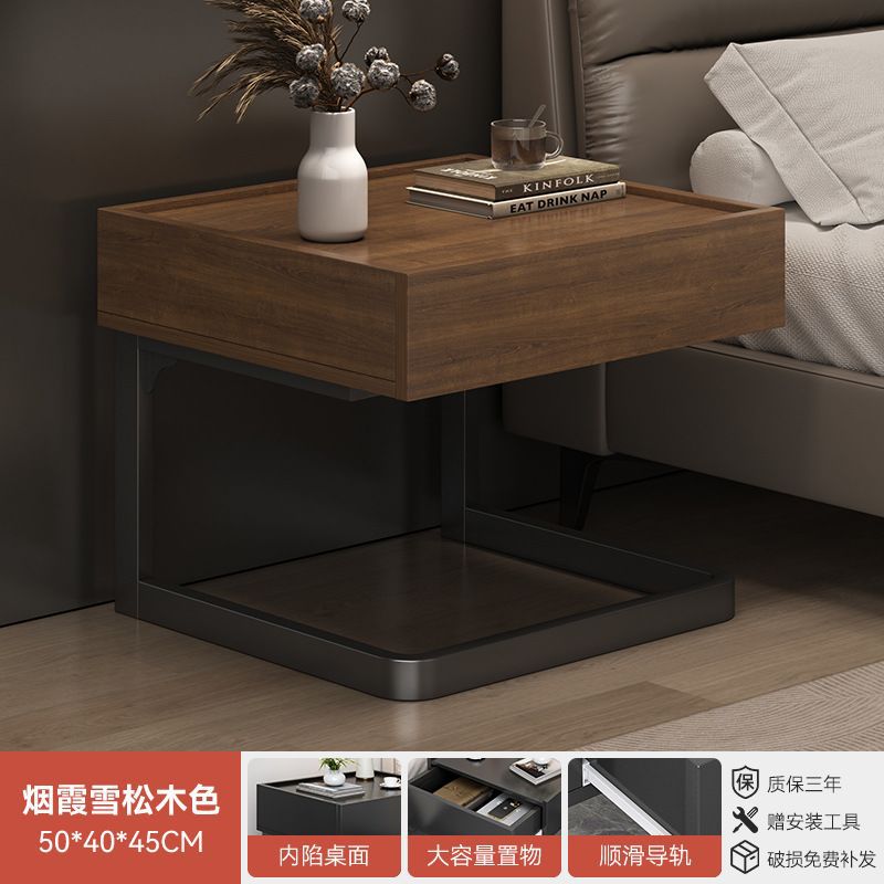 Taberna de cama flotante moderna simple lujosa alta sensación de dormitorio pequeño gabinete de almacenamiento junto a la cama pequeño gabinete creativo doméstico