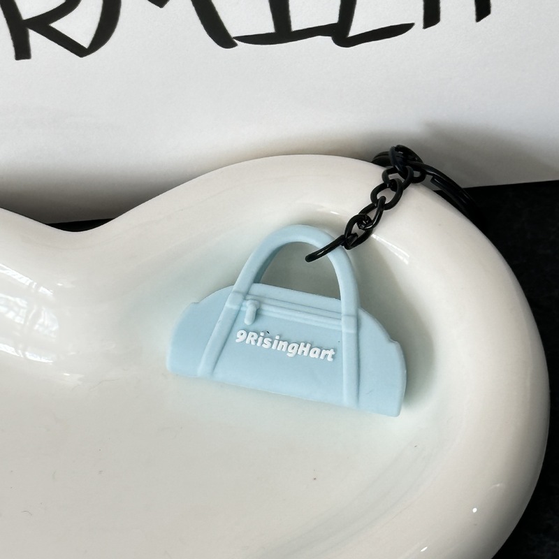 新款迷你健身器材创意钥匙扣礼品配饰环保软胶韩系背包挂件装饰品|undefined