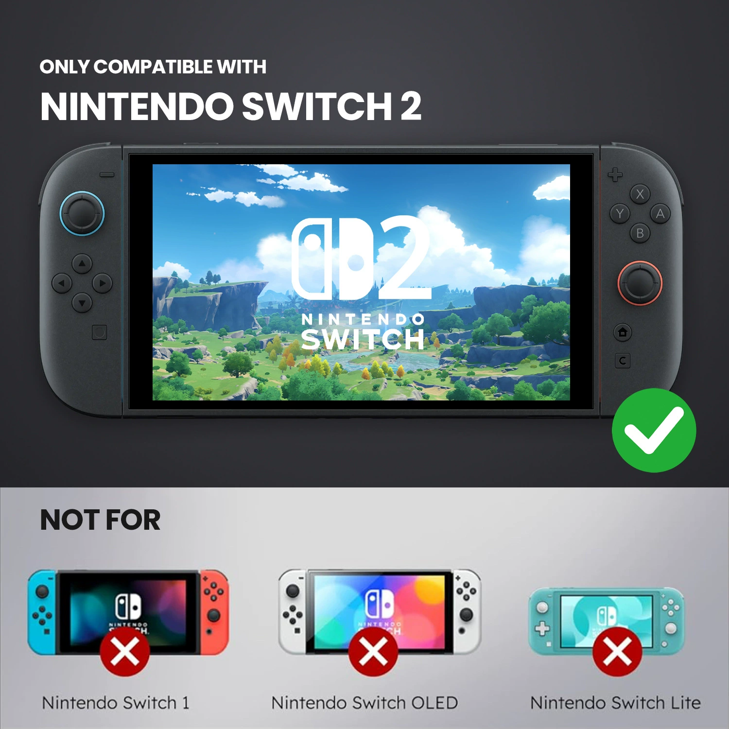 Подходит для защитного чехла Nintendo Switch2, прозрачное ощущение кожи, базовая док-станция для игровой консоли NS2 поколения