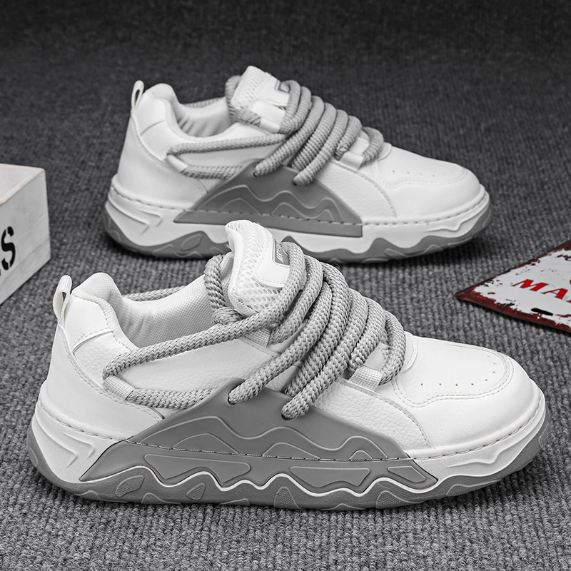 Мужская обувь 2025 весна новая спортивная повседневная кроссовка корейская тенденция дикая нескользящая и износостойкая обувь легкая приливная обувь