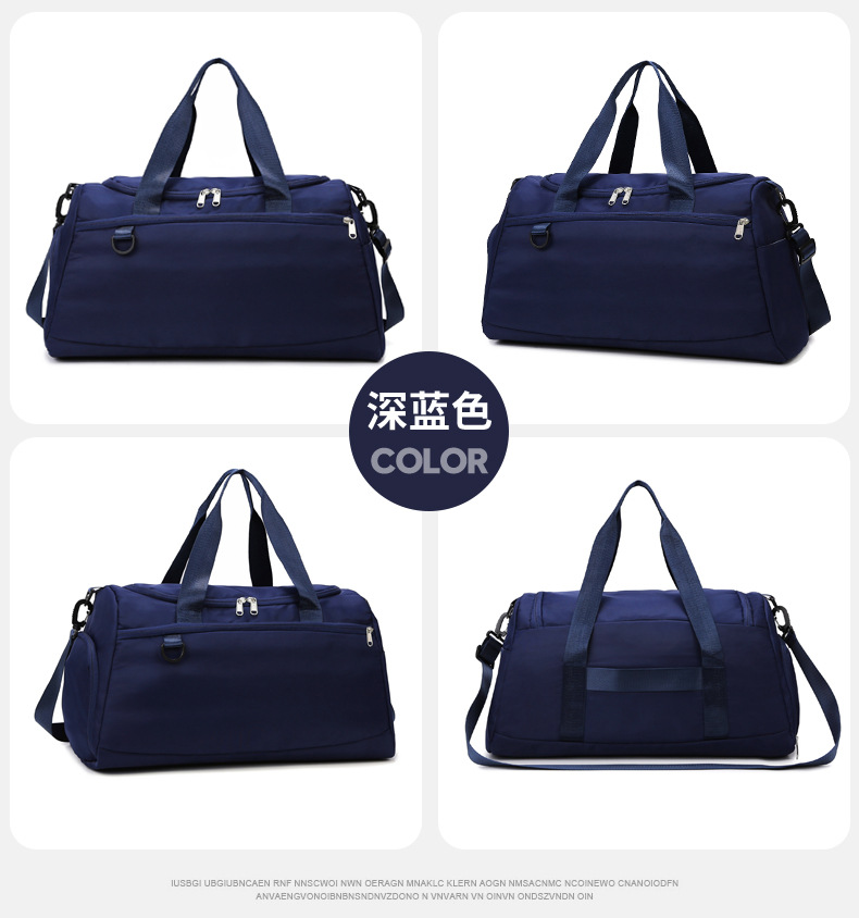 Bolsa de gimnasio con logotipo personalizado, bolsa de viaje de gran capacidad, separación de seco y húmedo, compartimento independiente para zapatos, bolsa de yoga deportiva con ruedas