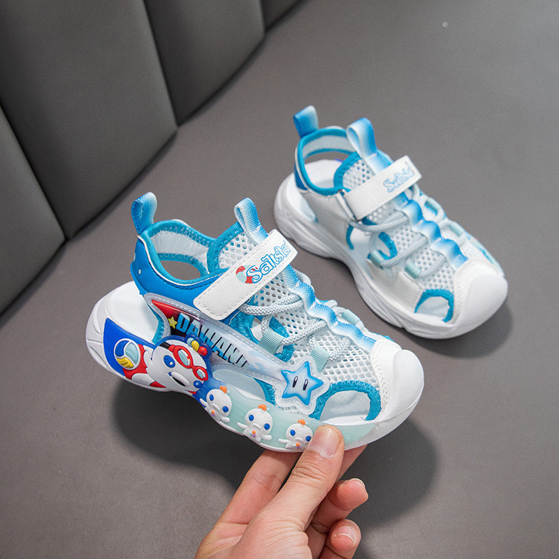 Niñas sandalias de verano 2026 nuevos niños pequeños y medianos dibujos animados zapatos infantis de suela suave zapatos de playa casuales para niños zapatos individuales image 9