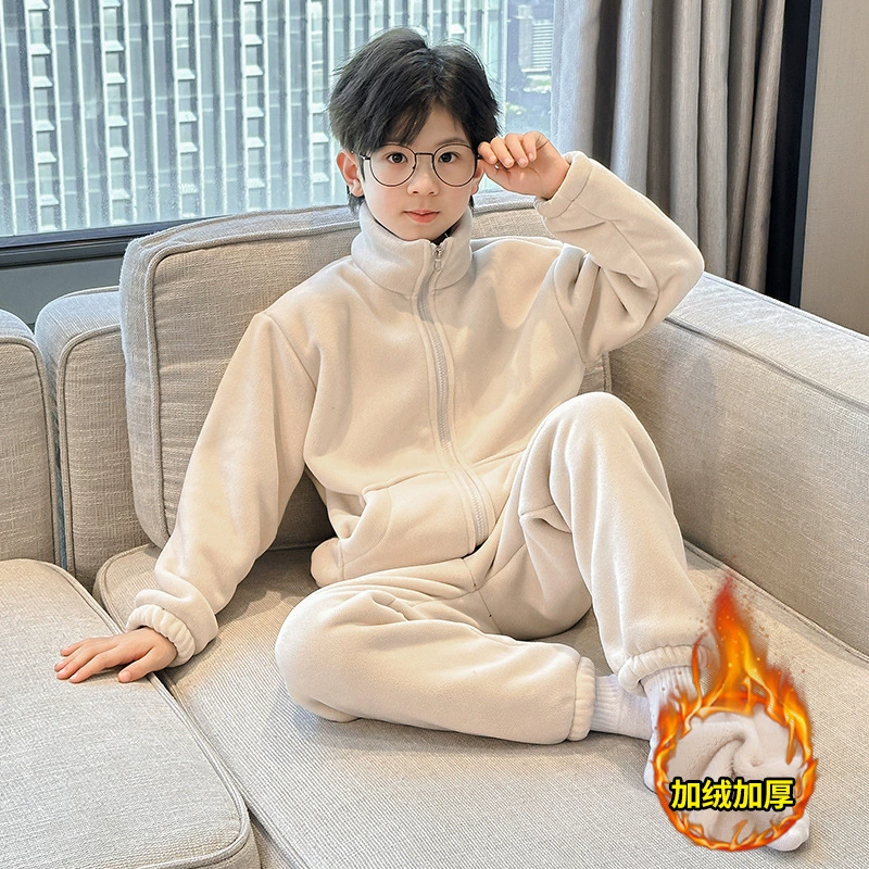 Новый теплый женский костюм из вельвета Ollie для осени и зимы 2024 года, повседневный, теплый, для дома и улицы, комплект для родителей и детей