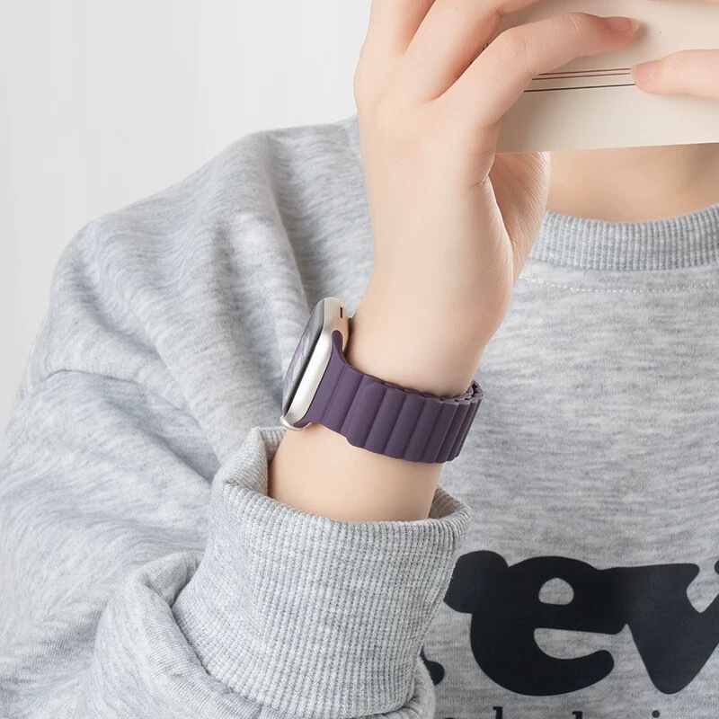 For S10 Apple Watch applewatch9 Smoke Purple Magnetic 8 Silicone 7 Backlock Design Ultra Color 9 For S10 Apple Watch applewatch9 Smoke Purple Magnetic 8 Silicone 7 Backlock Design Ultra Color 9
