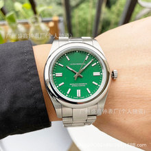 EW厂蚝式恒动光圈日志夜光防水精钢带运动男士自动机械表一件代发