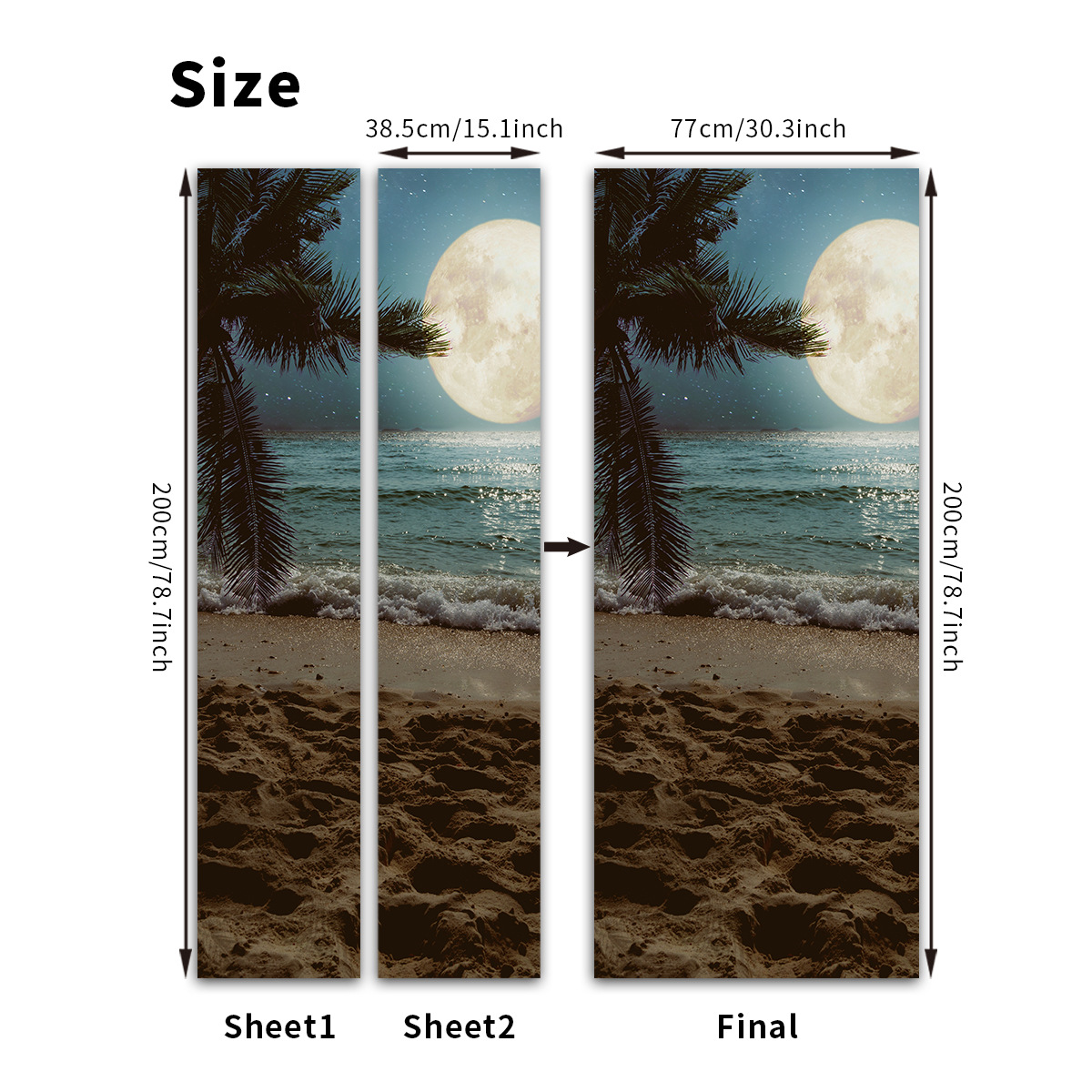 Pegatinas para puertas 3D respetuosas con el medio ambiente, autoadhesivos, fabricantes de origen al por mayor, patrones populares transfronterizos de alta definición, adhesivos para puertas impermeables, a prueba de aceite y antiincrustantes