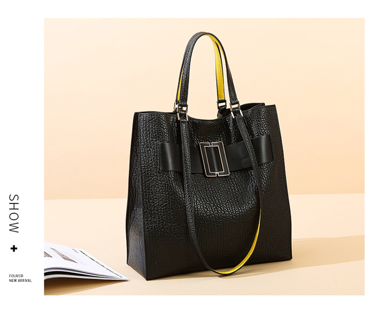 New Hot Selling Women's Bag High End Soft Leather Tote Bag Women's Texture Versatile Large Capacity Women's Handbag Can Be Shouldered_voghion.com
