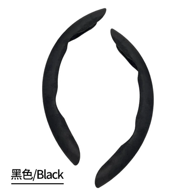 Sports Ultra-Thin Anti-Slip Card Cover — Steering wheel cover - suede-black-38cm