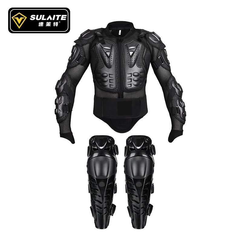 Chaqueta de Protección SULAITE para Motociclismo Todoterreno y Rally, con Rodilleras, Equipo de Protección para Motociclismo Urbano