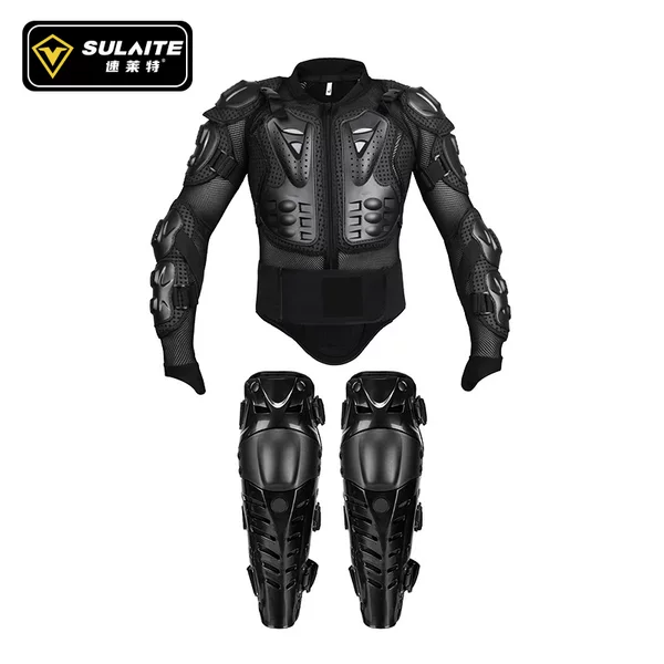 Sulaite Off-Road Rally Riding Armor Jacket Knee Pads Motorcycle Urban Riding Protective Gear Armor Set