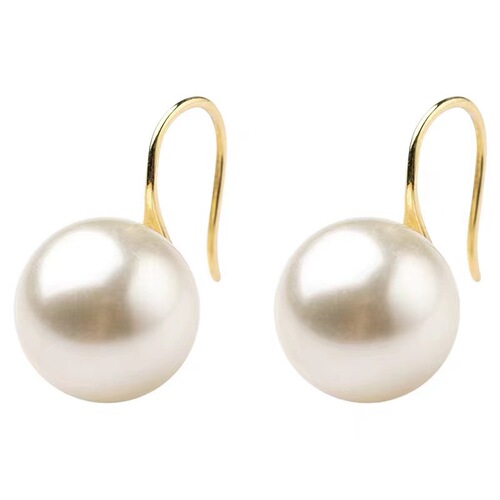 High-heeled earrings for women, trendy, light luxury, high-end design, simple earrings, stylish and versatile, pearl earrings.