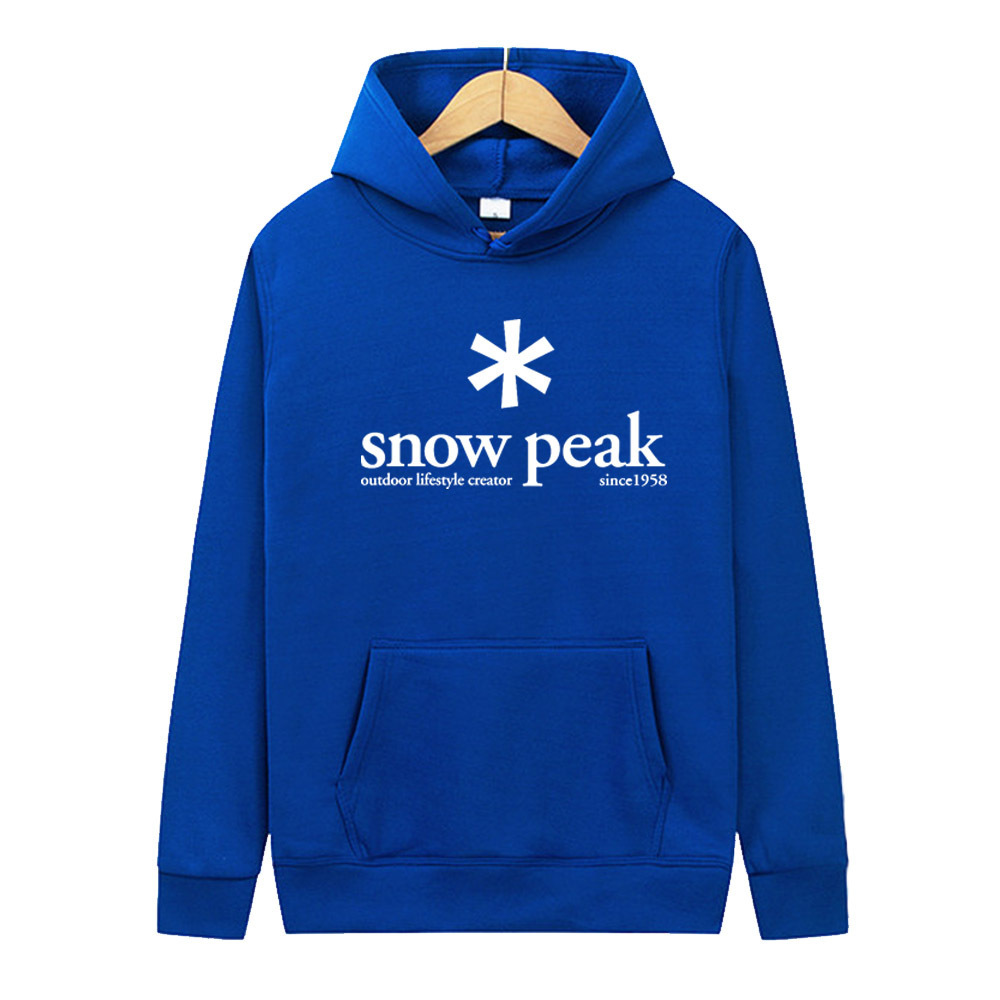 Snowflake pattern "snowpeak" carta print drawstring hooded