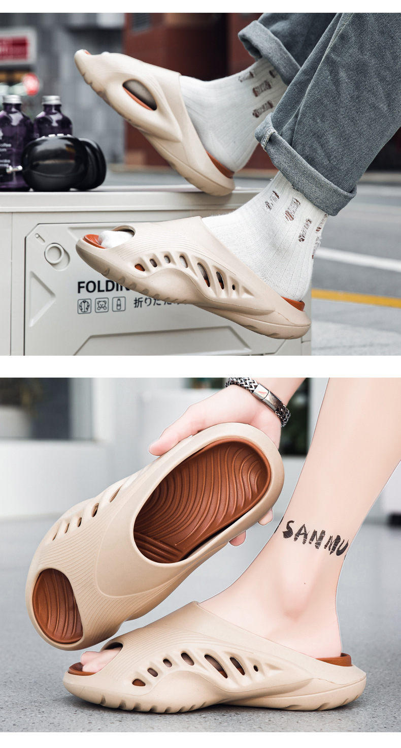 Heren cloud slippers antislip sandalen met dikke zool_voghion.com