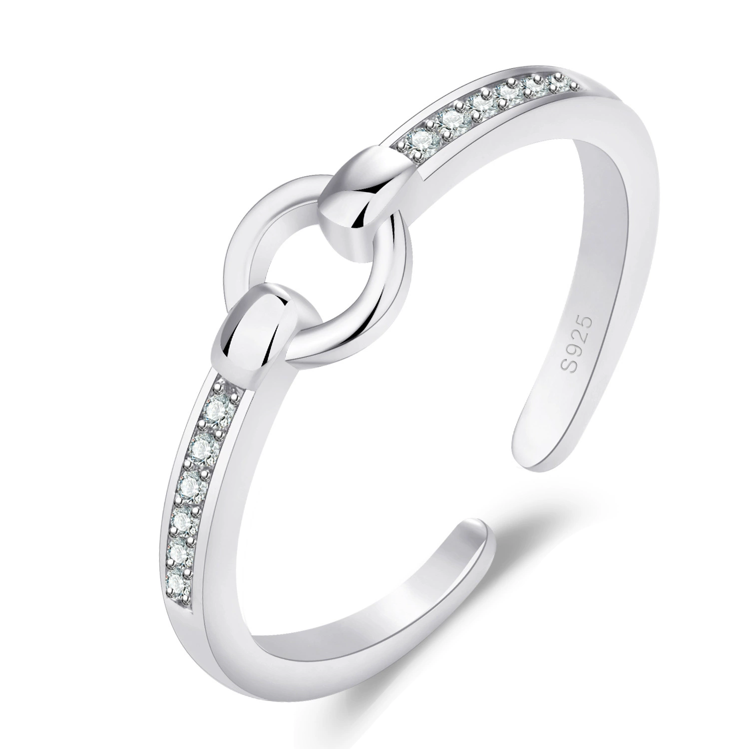 Кольцо с камнем-инlays Zircon, модное кольцо, дизайнерский аксессуар, простой и элегантный дизайн, тренд сезона