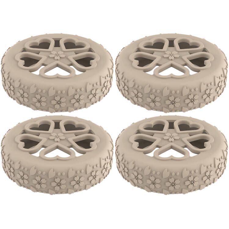 Caster shoesスーツケースホイールシリコン保護カバー耐摩耗性全包スーツケースホイールシリコン保護カバー