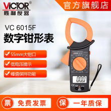 钳形表 胜利DM6015F防烧保护钳表55mm大钳口钳形电流表钳形万用表