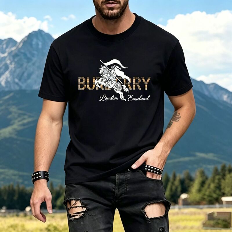 Cross-Border Amazon European and American Trendy Brand Short-Sleeve Ins Summer New Men's Printed Casual T-Shirt Trendy Versatile Round Neck Cross-Border Amazon European and American Trendy Brand Short-Sleeve Ins Summer New Men's Printed Casual T-Shirt Trendy Versatile Round Neck