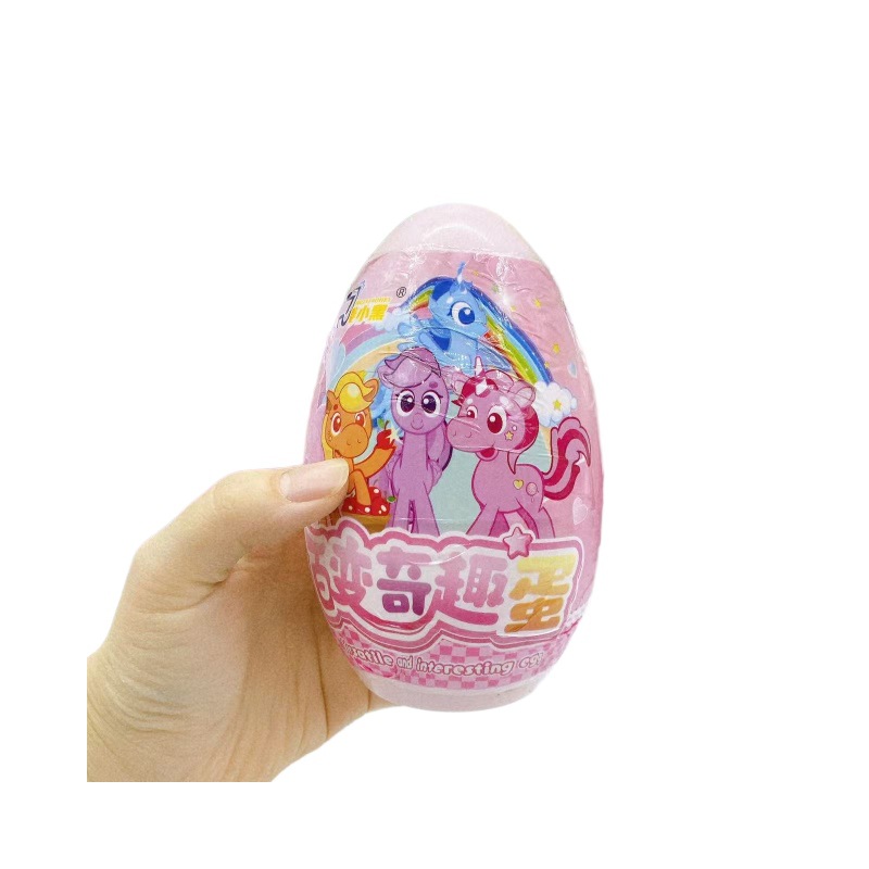 Juguetes para niños huevos de plástico de color caja de dibujos animados divertida caja de regalo huevos ciegos regalos grandes al por mayor