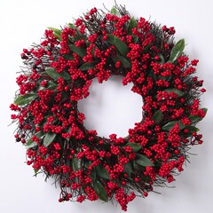 クリスマスの花輪紅果花輪アマゾンの爆発的な花輪が国境を越えて人気のある祝日装飾デパートホテル花輪