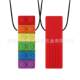 Baby silicone teether anti-eating hand-boiling food grade teether stick building block-shaped simulation baby soothing toy