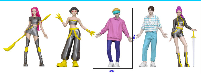 Caza de brujas transfronterizas 6 series de bolsas ciegas hechas a mano desmontaje Le muñeca modelo de muñeca decoración de escritorio llavero