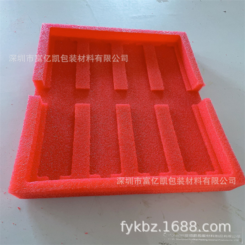 直销红色珍珠棉雕刻内衬 珍珠棉内托 内胆珍珠棉 红色防静电珍珠