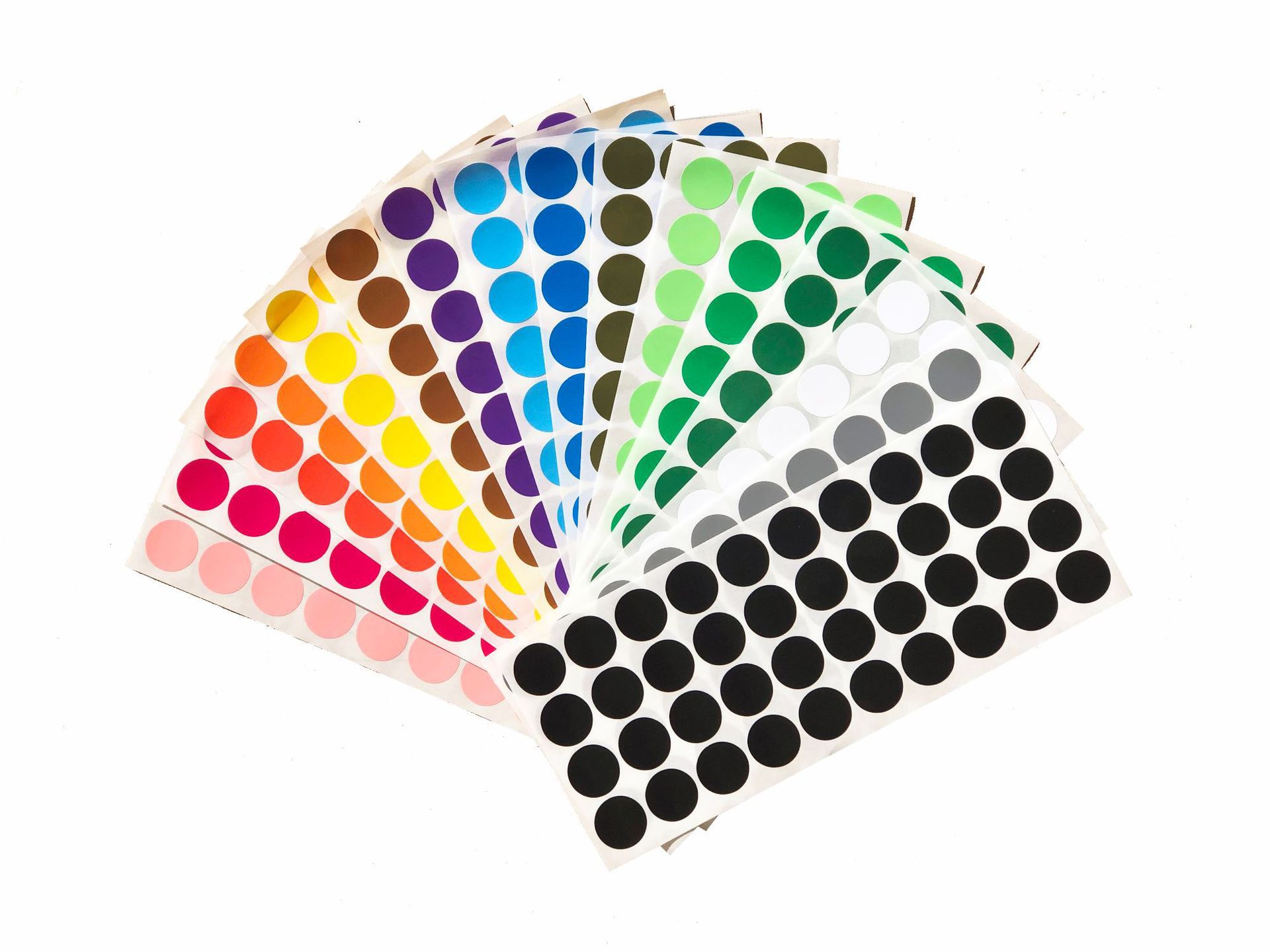 Xinhong Renkli Yuvarlak Nokta Sticker Yuvarlak Etiket Kağıdı Sınıflandırma Sticker 16 Renk Renkli İşaretleme Sticker Yapışkanlı Etiket
