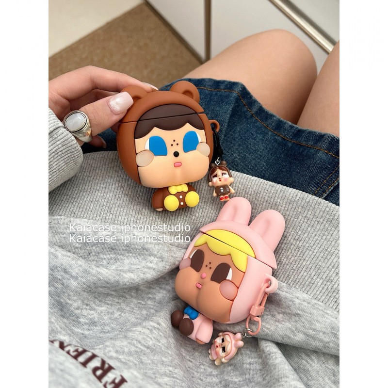 Adorable muñeca llorante hecha a mano con colgantes para AirPods Cover AirPods Pro Apple Headset Cover 2