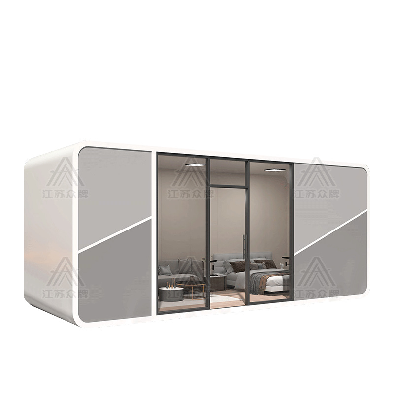 Casa de familia cápsula espacial Casa de familia Cabina de Apple Casa móvil Hotel al aire libre Casa de cielo estrellado Oficina Contenedor móvil Microalojamiento