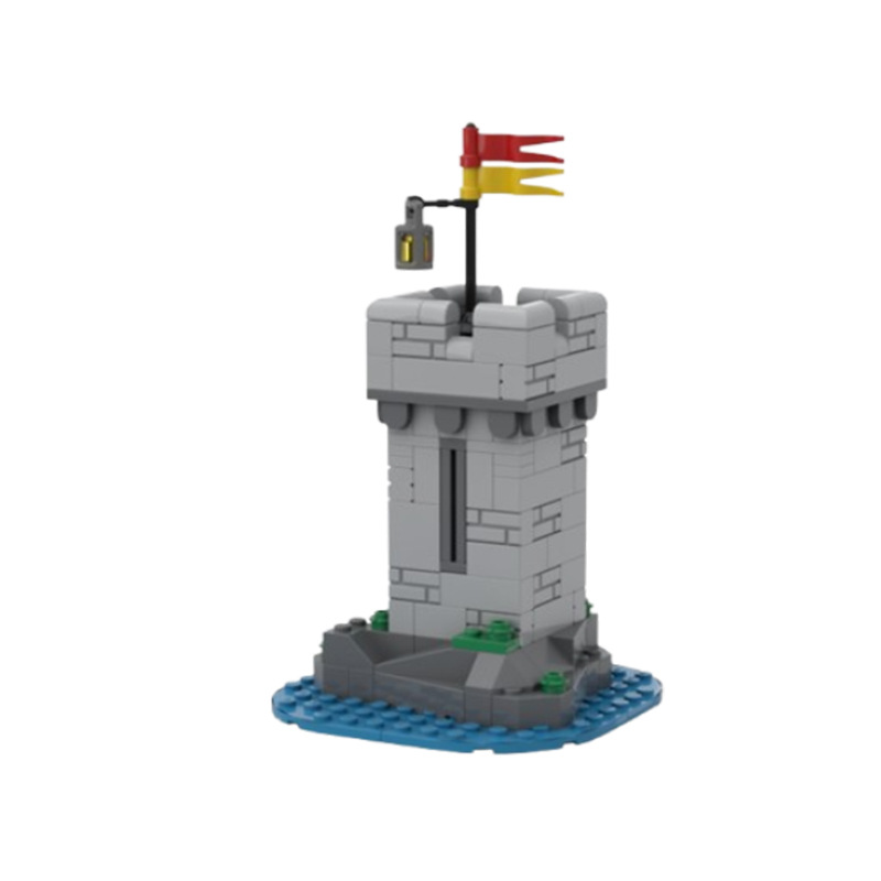 Cross-border Hot-selling In-stock MOC-154563 Small Particle Assembly Building Block Toy Construction Tower DIY_voghion.com