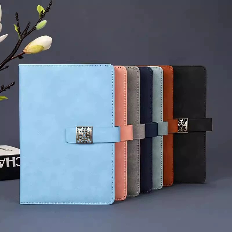 A5 Business Notebook Custom Gift Box Set Gift Office Meeting Notepad Magnetic Closure Record Book Custom Log