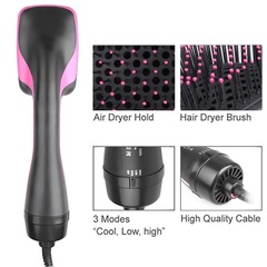 Amazon Two-in-One Hot Air Comb Multi-functional Hair Dryer Cross-border Bestselling Wet and Dry Hair Styler