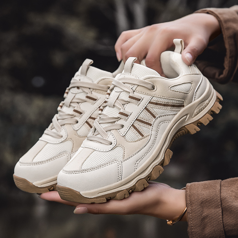 Bottes militaires, antidérapantes, basses, confortables, pour la randonnée et le combat, style couple_voghion.com