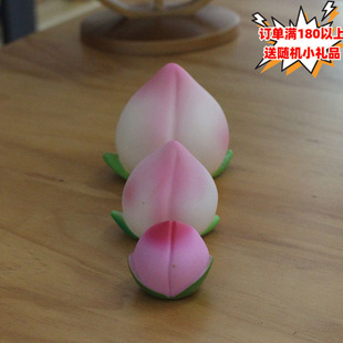 Large Medium Small Vinyl Peach Cake Decoration Birthday Cake Baking Decoration Flat Peach Birthday Series for Elders