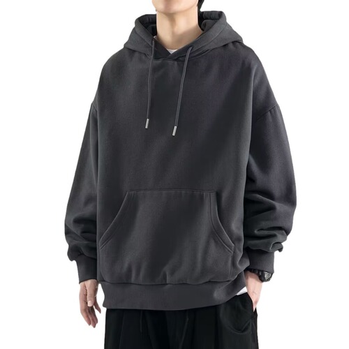 Men's Hooded Sweatshirt, Streetwear Brand, Plus Size, Loose Fit, Versatile, Autumn/Winter Thicken Sweatshirt, Hooded Men's Top, Outerwear, Wholesale