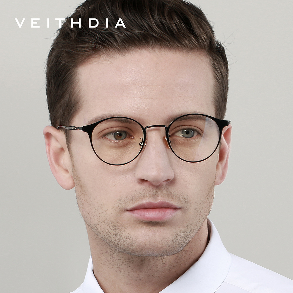 Montura de gafas retro de moda para hombres y mujeres espejo plano anti-luz azul marco completo base óptica de visión cercana spot al por mayor 8006