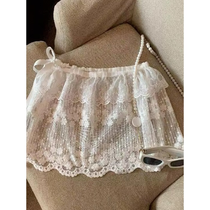 레이스 스커트