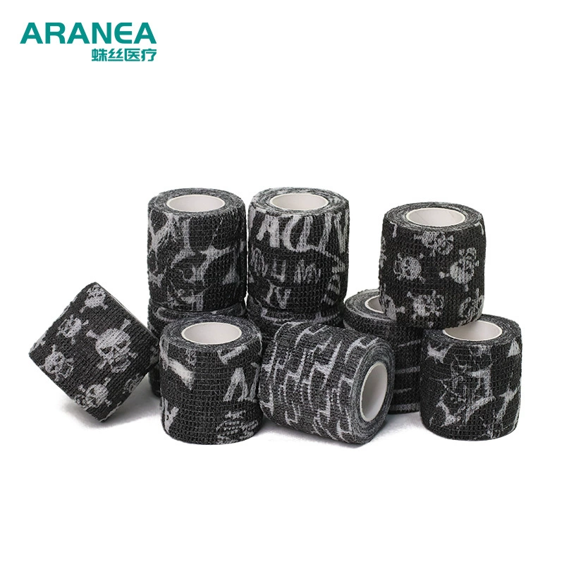 Поддержка трансграничной нетканой ткани от наружной липкой татуировки повязки татуировки ручка для защиты от скольжения липкой эластичной татуировки повязки