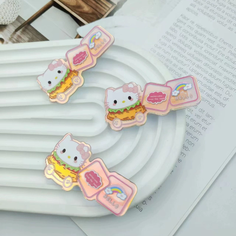 Заколка-утконос (Sanrio) с персонажами KT/Pacha/Culomi/Yumui/Melati, 5 × 2,9 см, 4,7 г